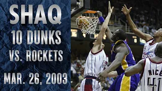 Shaq Dunkfest - 10 Dunks vs. Yao Ming (2003)