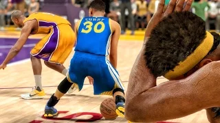 OMG CURRY BROKE YOUNG'S ANKLES! NBA 2K17 My Career Gameplay Ep. 10