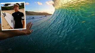 Sunset Surf in Hawaii with LUKE TEMA!!
