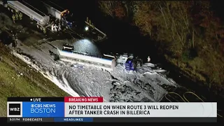 Video shows tanker crash that shut down Route 3 in Billerica "for foreseeable future"