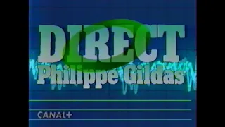 CANAL PLUS Générique DIRECT (18 septembre 86) avec Philippe Gildas (1985/1987)