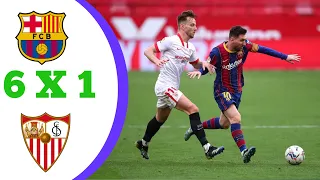 Barcelona Vs Sevilla (6-1) All Goals & Highlights