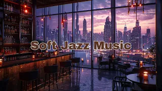 Relaxing Jazz Instrumental Music in Cityscape Lounge Bar for Work, Study and Focus