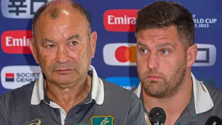 Eddie Jones gives cagey press conference ahead of playing Fiji at the Rugby World Cup