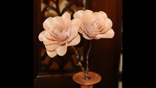 Woodworking | Easy Wooden Flowers From Hand Plane Shavings - Valentines Project