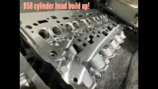 A90 Supra B58 cylinder head build up!