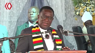 President Mnangagwa spoke about Robert Mugabe and discrimination within the Roman Catholic Church.