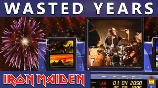 IRON MAIDEN - Wasted Years - Drum Cover - (Flight 666) #68