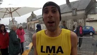 Laurent QUINCHAMP (LMA45) vainqueur du 8 km en 26' 26" devant Boubker BOUDRAA (LM45)