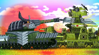 Iron Samurai cuts KV-44 - Cartoons about tanks