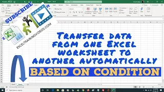 Transfer Specific Worksheet Range Data from one worksheet to another based on condition