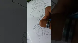 ganesh ji Drawing 😍🙏#shorts