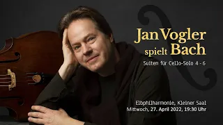 JAN VOGLER spielt die Solo-Suiten 4-6 von J.S. BACH