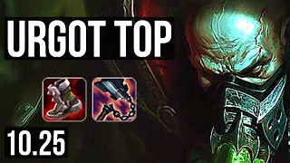 URGOT vs DARIUS (TOP) | 7/1/7, 1600+ games, 1.5M mastery, Godlike | NA Diamond | v10.25