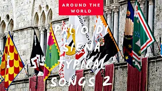 Palio di Siena - Canti nel casato in attesa del corteo storico
