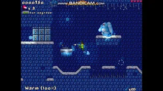 Jazz Jackrabbit 2 - Giant SnowMan Golem Boss Fight