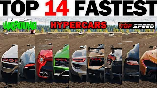 TOP 14 FASTEST HYPERCARS in NEED FOR SPEED UNBOUND (ALL STOCK)