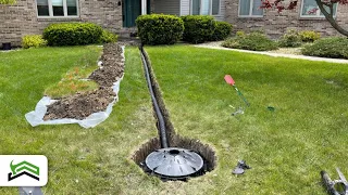 DIY Flat Yard Drainage Project | Yards With No Slope