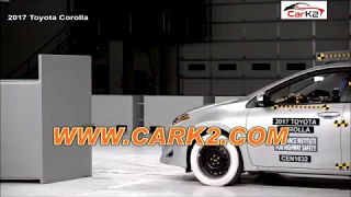 2017 Toyota Corolla Vs 2017 Honda Civic   Crash Test   CARK2 COM