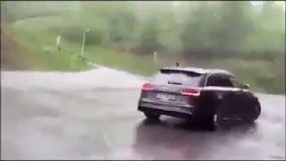 Insane Audi RS6 fail. He destroyed his car and did not care.... #audi #RS6 #fail