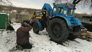 Трактор Т-40АМ з Куном поставив на коліна...