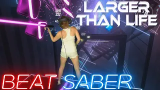 Beat Saber || Backstreet Boys – Larger Than Life (Expert) SS Rank || Mixed Reality