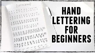 How To: Hand Lettering for Beginners + EASY Calligraphy Tutorial