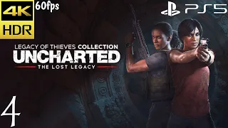 Uncharted: The Lost Legacy Remastered PS5 4K 60FPS HDR Gameplay Part 4:The Western Ghats (FULL GAME)