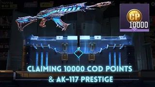 CLAIMING 10,000 COD POINTS & AK-117 MELTDOWN PRESTIGE SHOWCASE #codmindia #codm #ak117