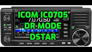 ICOM IC 705 - Dstar - Close up DR Mode