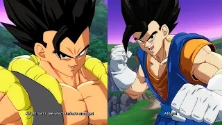 Dragon Ball FighterZ - All Gogeta Blue Unique Quotes / Interactions (HD)