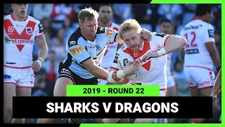 NRL Cronulla-Sutherland Sharks v St George Illawarra Dragons | Round 22, 2019 | Full Match Replay