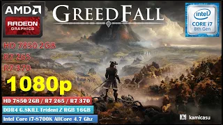 GreedFall PC HD 7850/R7 265/R7 370 2GB | i7 8700K