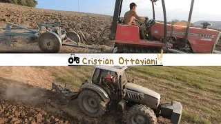 Lamborghini Champion 150 + Pietro Moro & Massey Ferguson 396TC + Corma B38 | Aratura / Plowing 2018