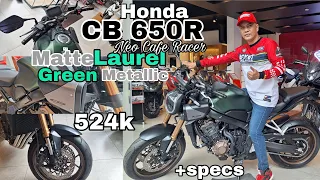 Honda CB 650R Matte Laurel Green Metallic Walkaround - Actual Unit -Specs  & Features Price