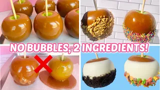 NO FAIL- 2 INGREDIENT CARAMEL APPLES | Perfect Caramel Apples Every Time!