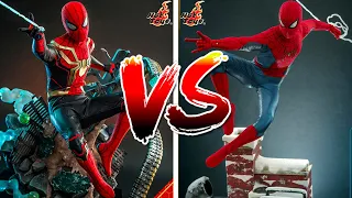 Hot Toys Spider-Man New Red and Blue Suit vs. Spider-Man Integrated Suit | Which Should You Buy?