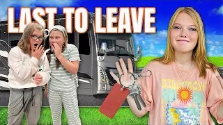 LAST to LEAVE the RV WINS!