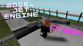 Extreme Model Train Jet Engine Game in Roblox! Train Crashes & Epic Adventures!