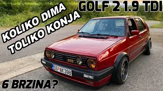 DEMON! GOLF 2 1.9TDI sa 6 BRZINA i xxxHP! 6 sekundi do 100km/h...