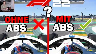 F1 22 FAHRHILFEN VERGLEICH: ABS vs KEIN ABS - Was ist SCHNELLER!? | F1 22 Test