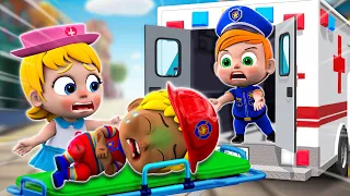 Little Rescue Squad | Fire Truck, Police Car, Ambulance | Nursery Rhymes & Kids Songs | Little PIB