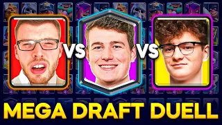 😱🤯BIGSPIN vs. MORTEN vs. SAM - MEGA AUSWAHL DUELL am LIMIT! | Clash Royale Deutsch