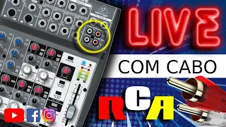 LIVE TOP COM CABO RCA PARA INSTAGRAM, FACEBOOK E YOUTUBE COM MESA DE SOM