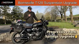 Triumph Bonneville T120, Suspension Upgrade, Progressive Fork Spring’s from TecBikeParts, Worth It ?