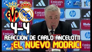 REACCION DE CARLO ANCELOTTI VILLARREAL 4-4 REAL MADRID LALIGA