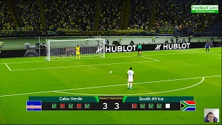 CAPE VERDE 🆚 SOUTH AFRICA - 1/4 Final African Cup of Nations 2023 | F Match Penalty Kicks | PES