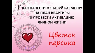 Активация фэн-шуй Цветок персика. Как нанести разметку Фэн-шуй на план квартиры.