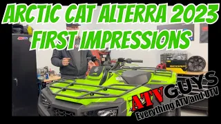 The  Alterra 600 from Arctic Cat Offroad: First Impressions