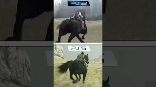 Shadow of The Colossus PS2 vs PS5 (Direct Comparison!) #short #shorts #ps2 #ps5